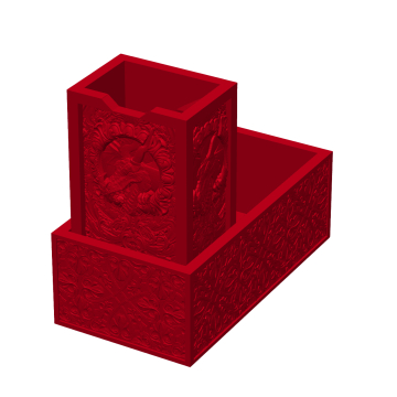 Składana wieża ze smokiem - wieża do kości - Folding Dragon Dice Tower