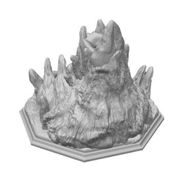 Wulkan Płonącego Szczytu - wieża do kości - Molten Peak Volcano Dice Tower