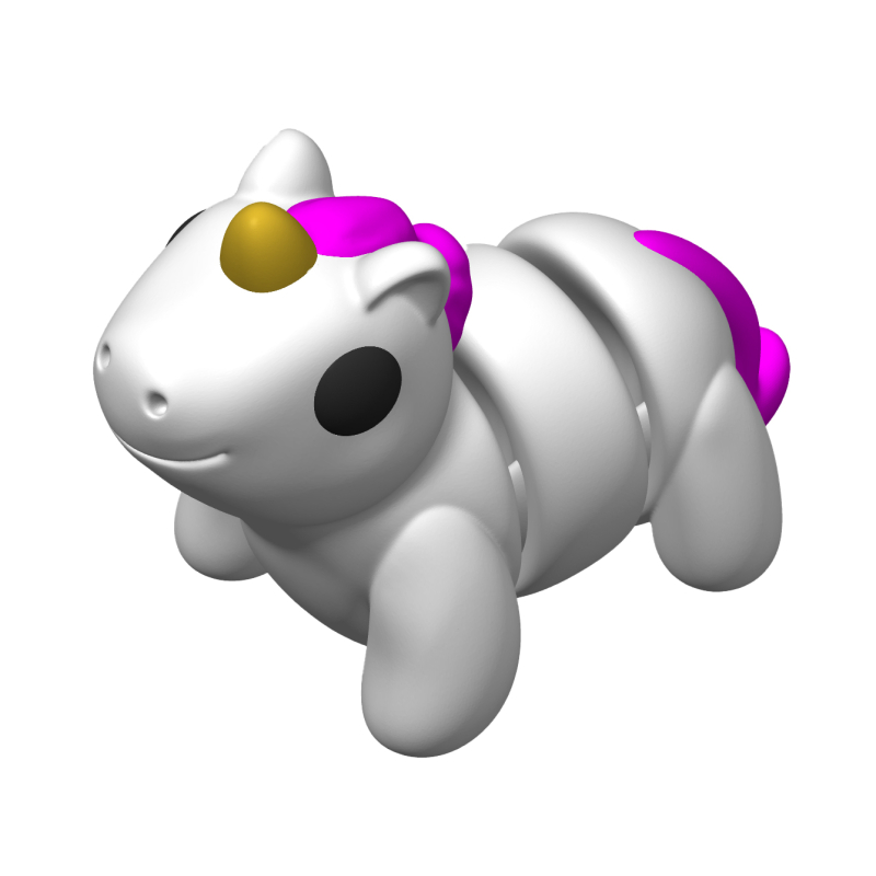 Unicorn movable figure minimals