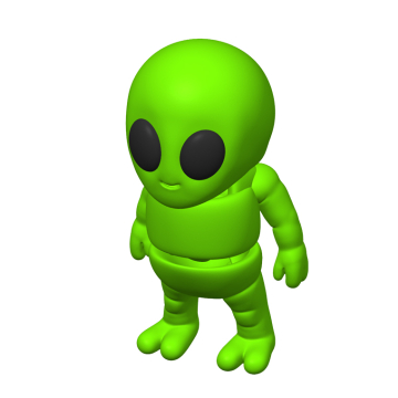 Alien movable figure minimals