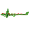 Rose Dragon Winged - Movable Figurine - Flexi - Cinderwing3D