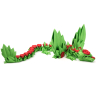 Rose Dragon Winged - Movable Figurine - Flexi - Cinderwing3D