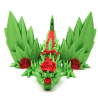 Rose Dragon Winged - Movable Figurine - Flexi - Cinderwing3D