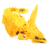 Sunflower Dragon Winged - Movable Figurine - Flexi - Cinderwing3D