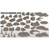 Strefa wojny okopowej - teren do gier bitewnych i wojennych 28 mm - Trench Warfare Zone
