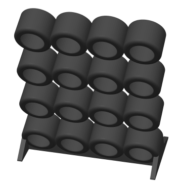 Stojak na farbki Citadel 4x4 - organizer na 16 farbek