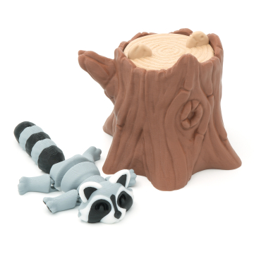 Raccoon with Tree branch - Fidget Toy