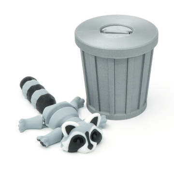 Raccoon with Trash Can - Fidget Toy