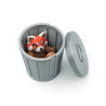 Red Panda with Trash Can - Fidget Toy