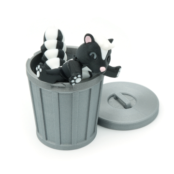 Skunks smietnikowy przegubowy flexi w koszu na śmieci