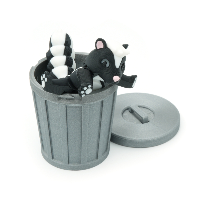 Skunks smietnikowy przegubowy flexi w koszu na śmieci