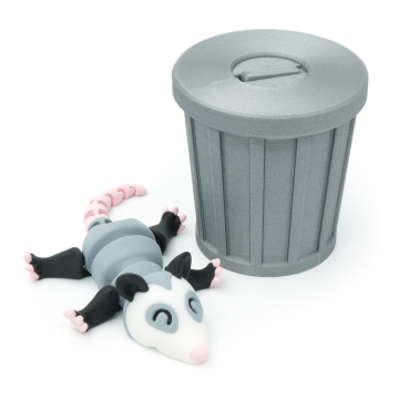 Opossum with Trash Can - Fidget Toy