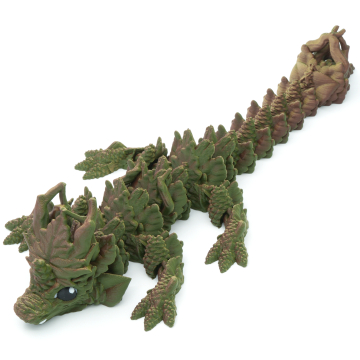 Baby Autumn Dragon Movable Figurine - Flexi Cinderwing3D
