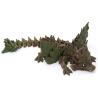 Młody szyszkowy jesienny smok ze skrzydłami ruchoma figurka - flexi - Cinderwing3D Baby Autumn Dragon Wings