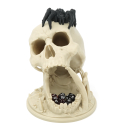 Czaszka pocałunek pustyni z czarnym pająkiem PREMIUM - wieża do kości - Desert's Kiss Skull Dice Tower