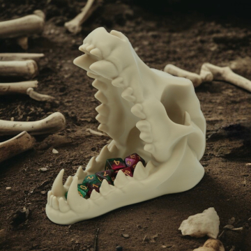 Czaszka wilka wieża do kości - Wolf Skull Dice Tower
