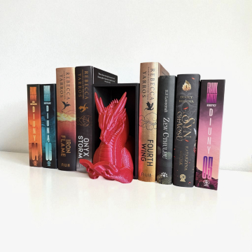 Czytający smok książkowy zakątek - zakładka między książki - The Reading Dragon Book Nook
