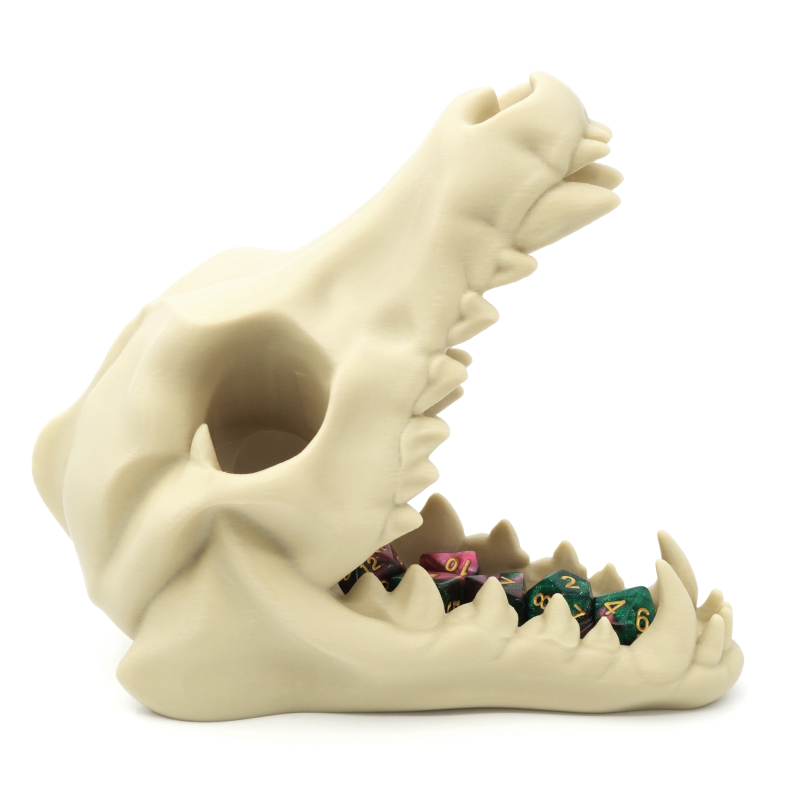 Czaszka wilka wieża do kości - Wolf Skull Dice Tower