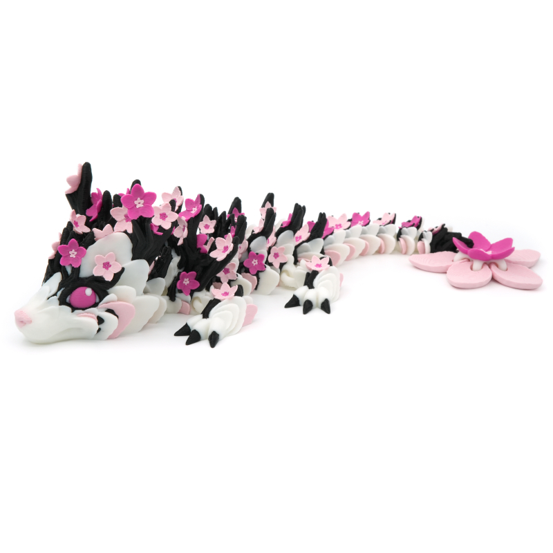 Młody smok kwiat wiśni - przegubowy smok - Cinderwing3D BABY Cherry Blossom Dragon