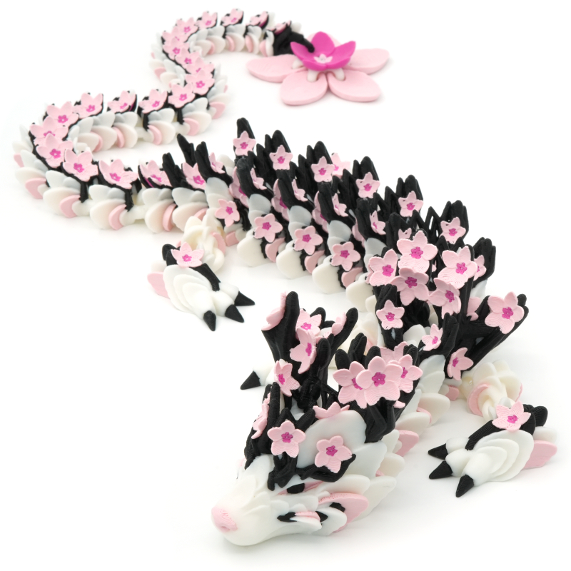 Smok kwiat wiśni - przegubowy smok - Cinderwing3D Cherry Blossom Dragon