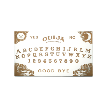 Tablica OUIJA - do wywoływania duchów - grawer drewno - Duży, HDF biały