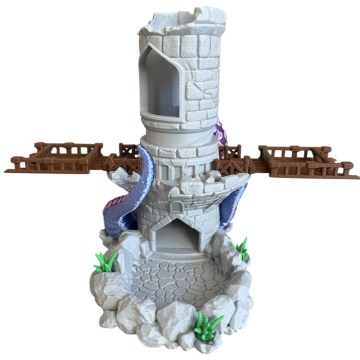 Zew krakena - ruchoma wieża do kości - Kraken’s Claim Dice Tower