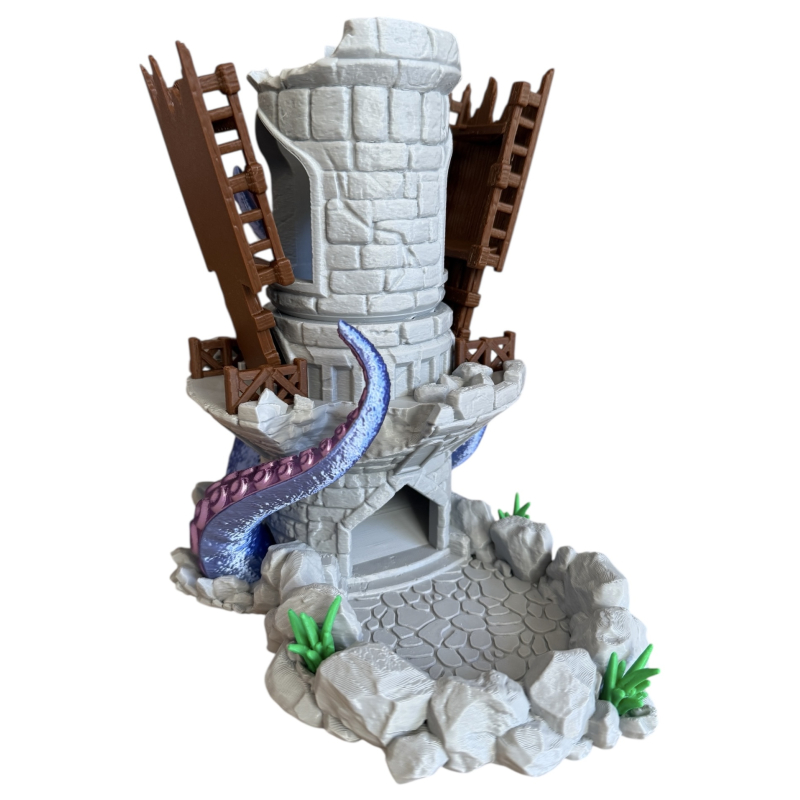 Zew krakena - ruchoma wieża do kości - Kraken’s Claim Dice Tower