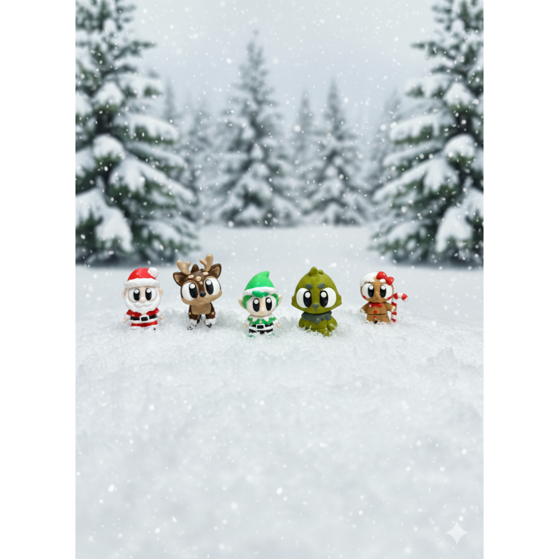 Set of Christmas figurines