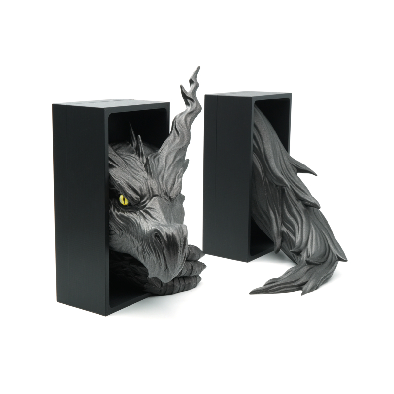 Shadow Dragon Head with eye and Tail - Book Nook