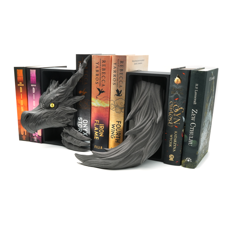 Shadow Dragon Head with eye and Tail - Book Nook