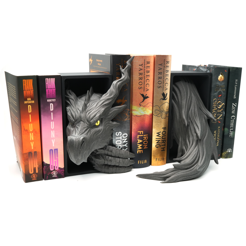 Shadow Dragon Head with eye and Tail - Book Nook
