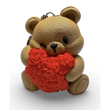 Heart Blossom Bear keychain