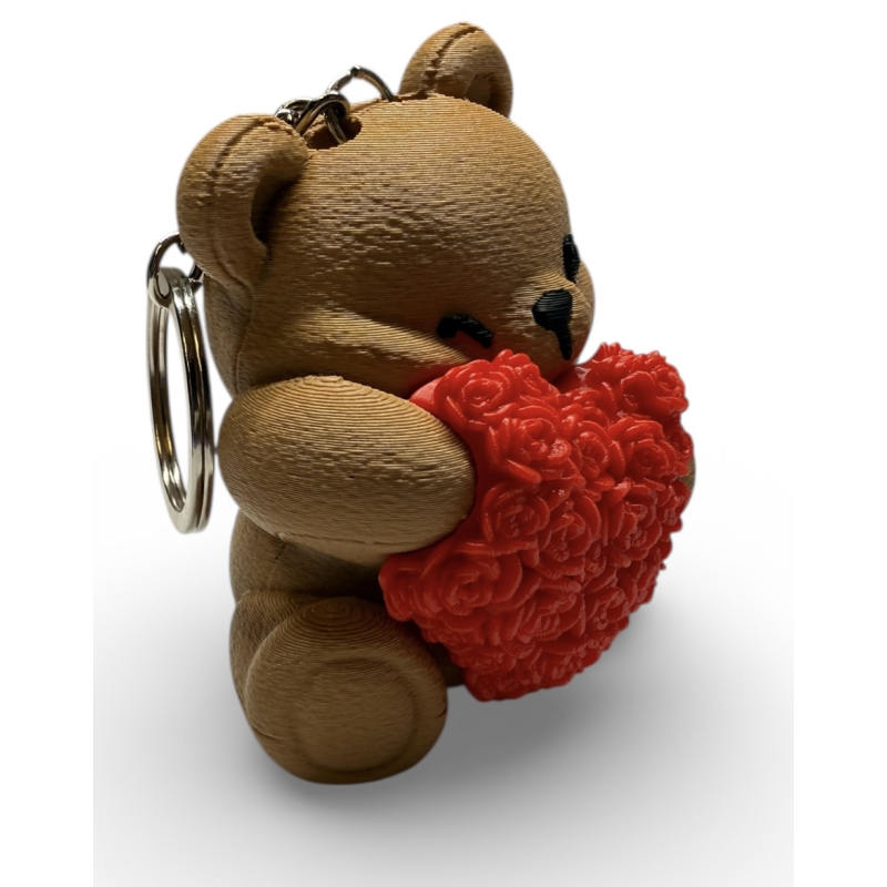 Heart Blossom Bear keychain