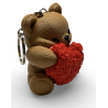 Heart Blossom Bear keychain