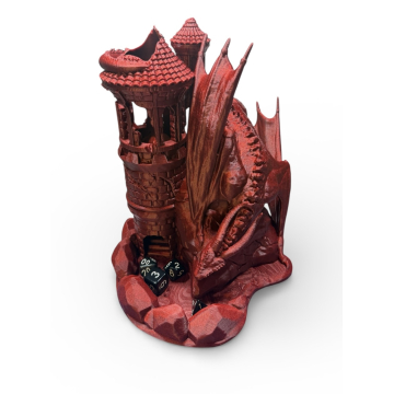 Wieża strażnicza ze smokiem - wieża do kości - The Watchtower Dice Tower - Mythic Roll