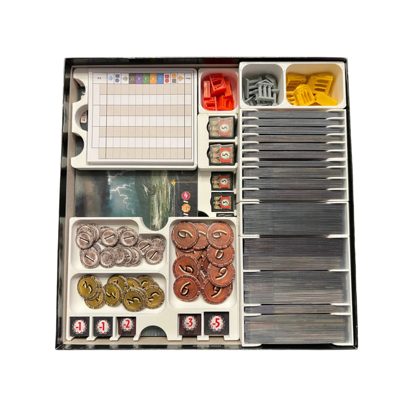 Insert 7 Wonders (Second Edition) Insert / Organizer - Fits Edifice, Leaders, Cities, and Armada in Base Box