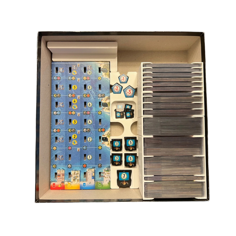Insert 7 Wonders (Second Edition) Insert / Organizer - Fits Edifice, Leaders, Cities, and Armada in Base Box