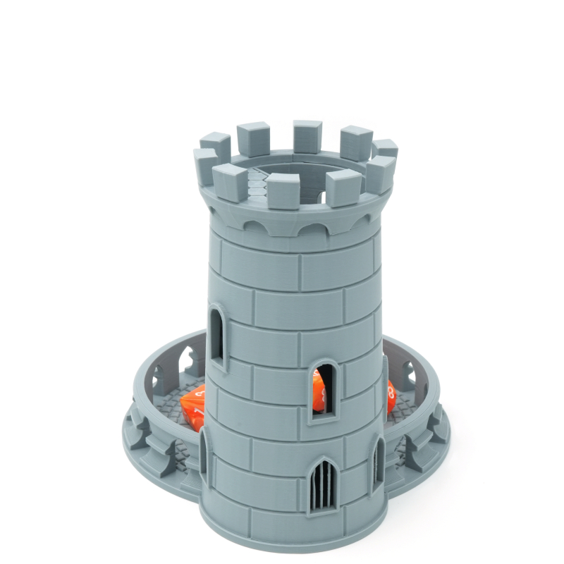 Zamkowa wieża do kości z dice tray - Dice Tower with Tray