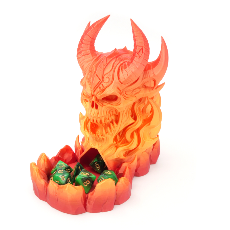 Płomienna czaszka - wieża do kości - Doomforge Dice Tower