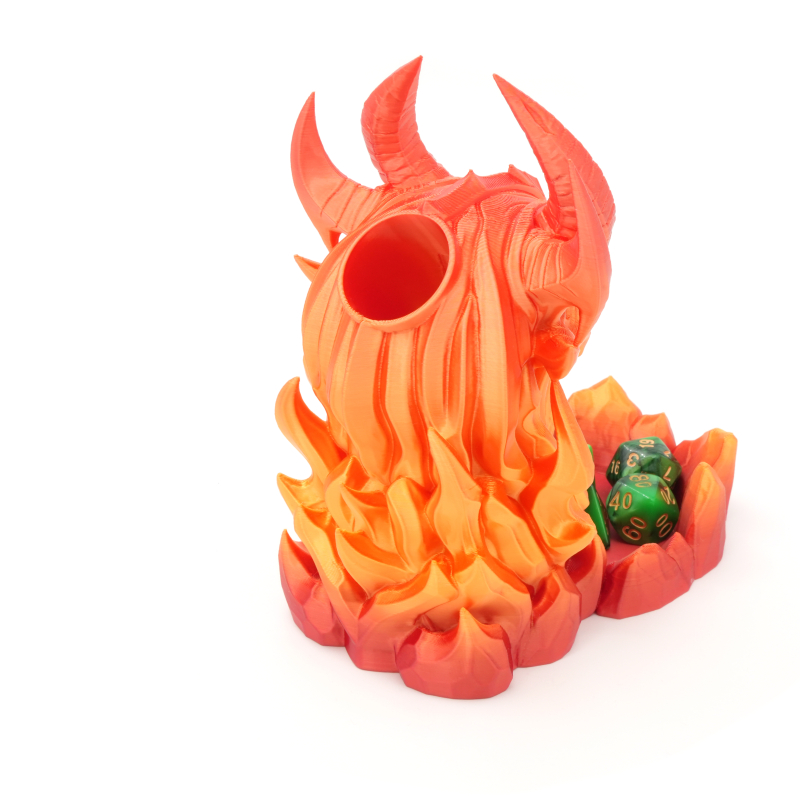 Płomienna czaszka - wieża do kości - Doomforge Dice Tower