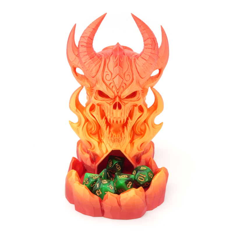 Płomienna czaszka - wieża do kości - Doomforge Dice Tower