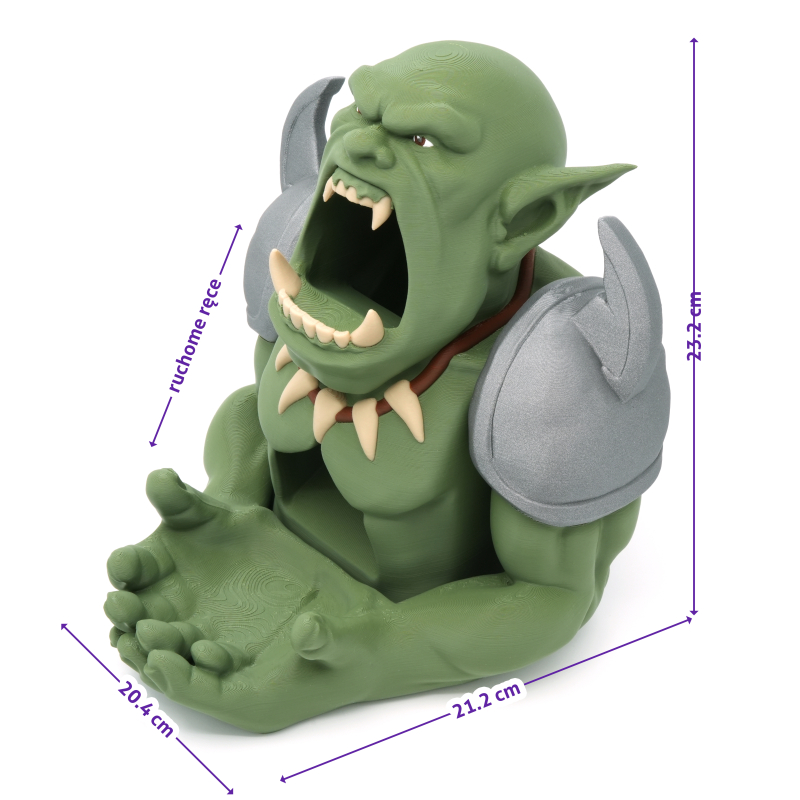 Głodny Ork - ruchoma wieża do kości - Hungry Orc - Dice Tower