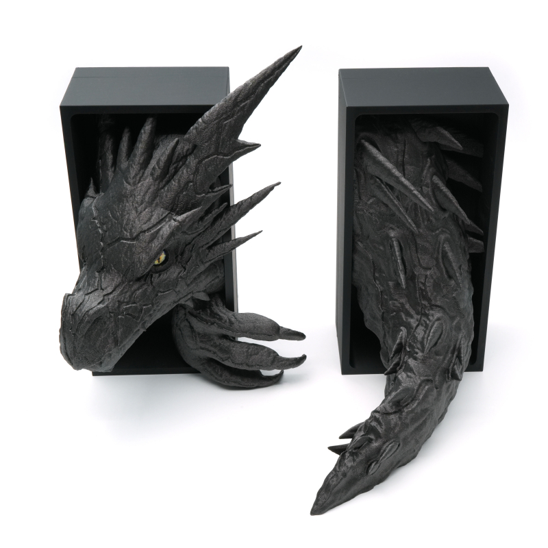 Lightning Dragon Head with eye and Tail - Book Nook