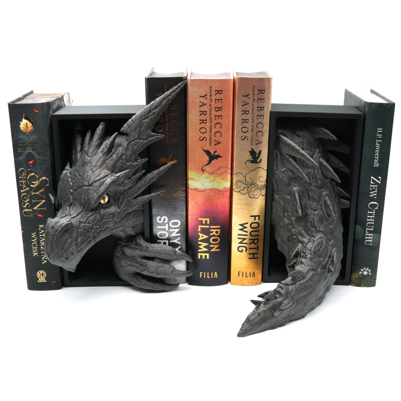 Lightning Dragon Head with eye and Tail - Book Nook