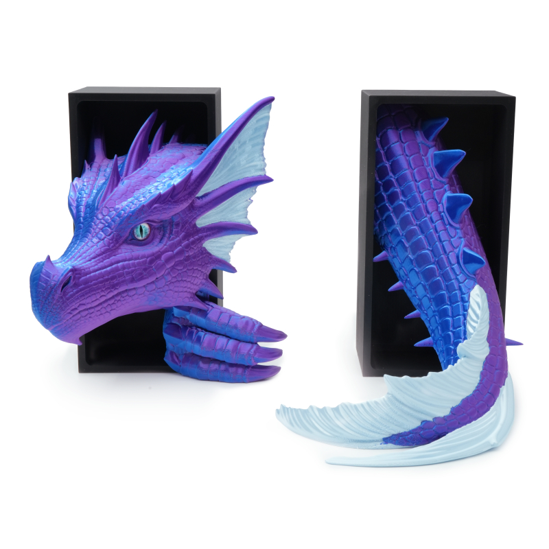 Sea Dragon Head with eye and Tail - Book Nook