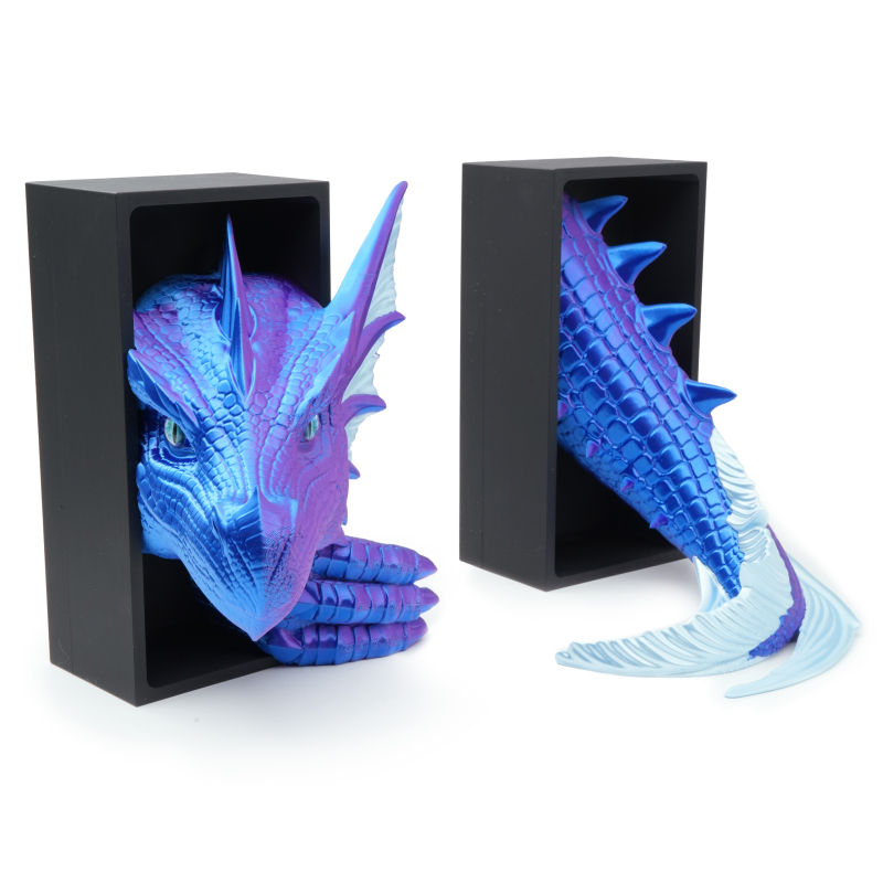 Sea Dragon Head with eye and Tail - Book Nook