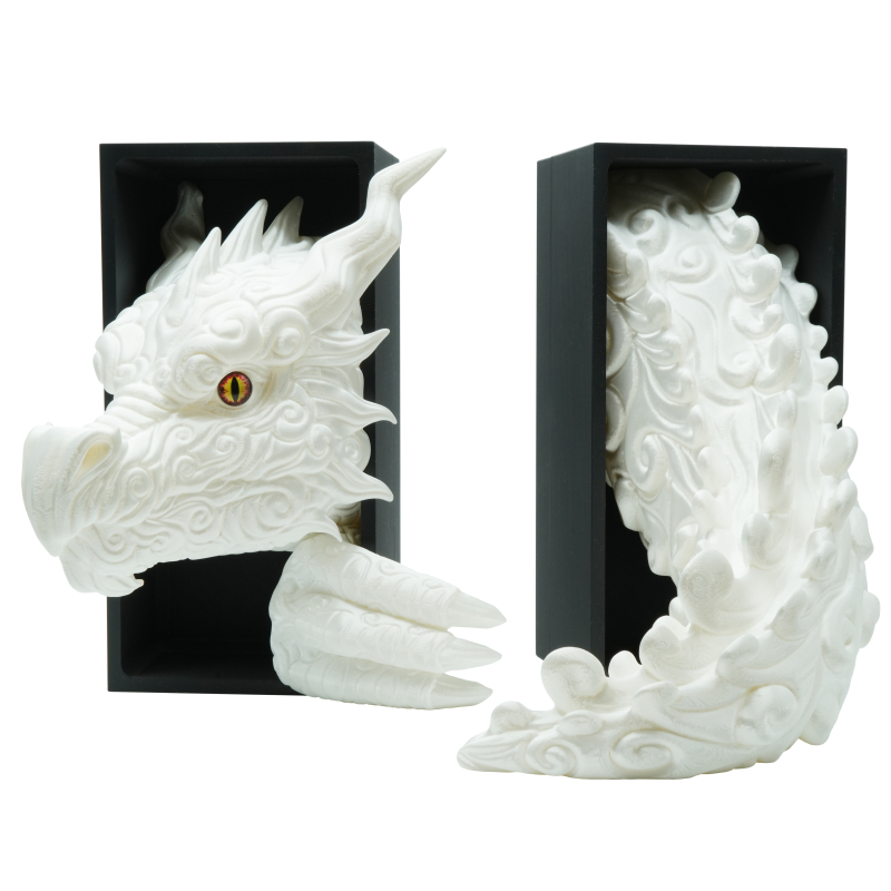 Cloud Dragon Head with eye and Tail - Book Nook