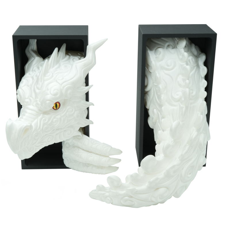 Cloud Dragon Head with eye and Tail - Book Nook
