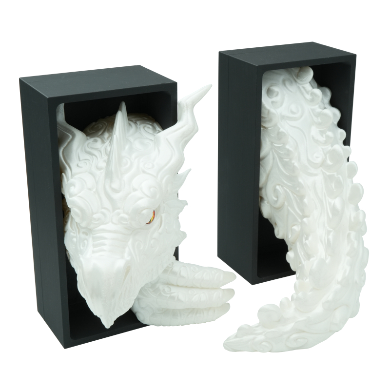 Cloud Dragon Head with eye and Tail - Book Nook