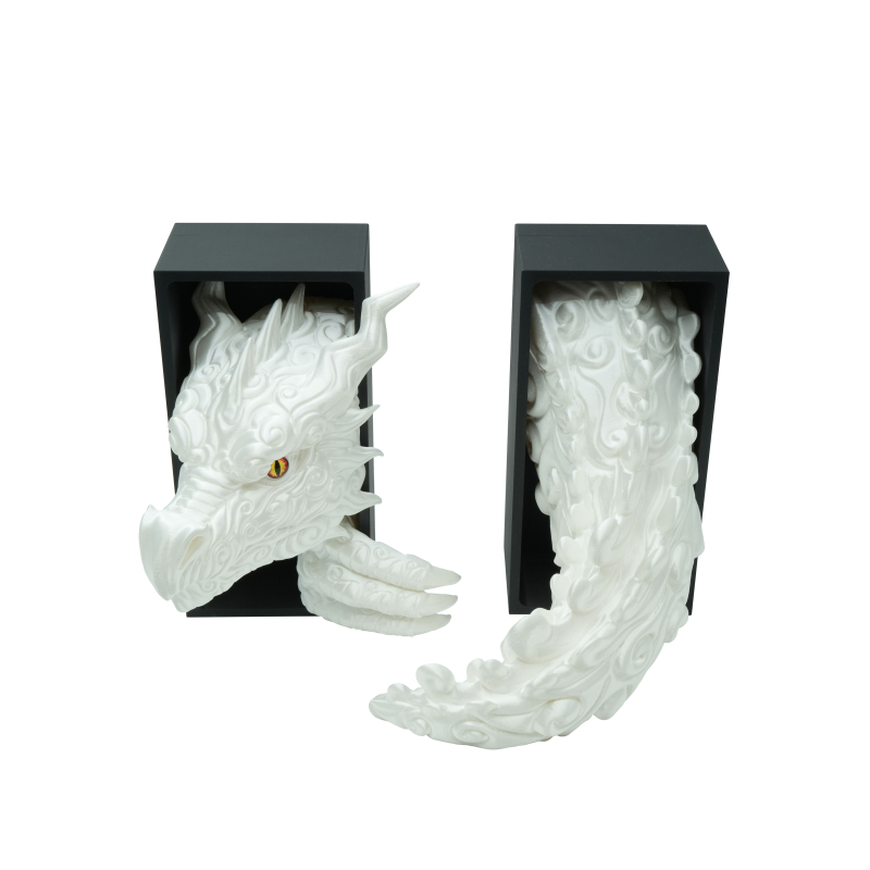 Cloud Dragon Head with eye and Tail - Book Nook